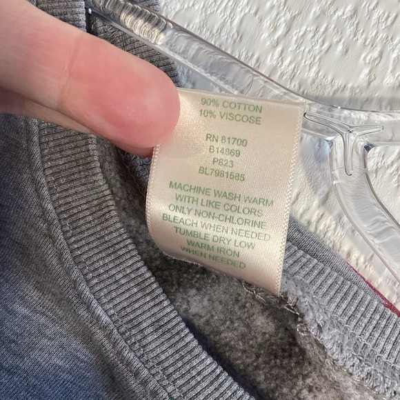 Vintage Blair Floral Grey Crew Neck Sweatshirt Boxy Terry Size 2XL Y2K Retro - Picture 9 of 9